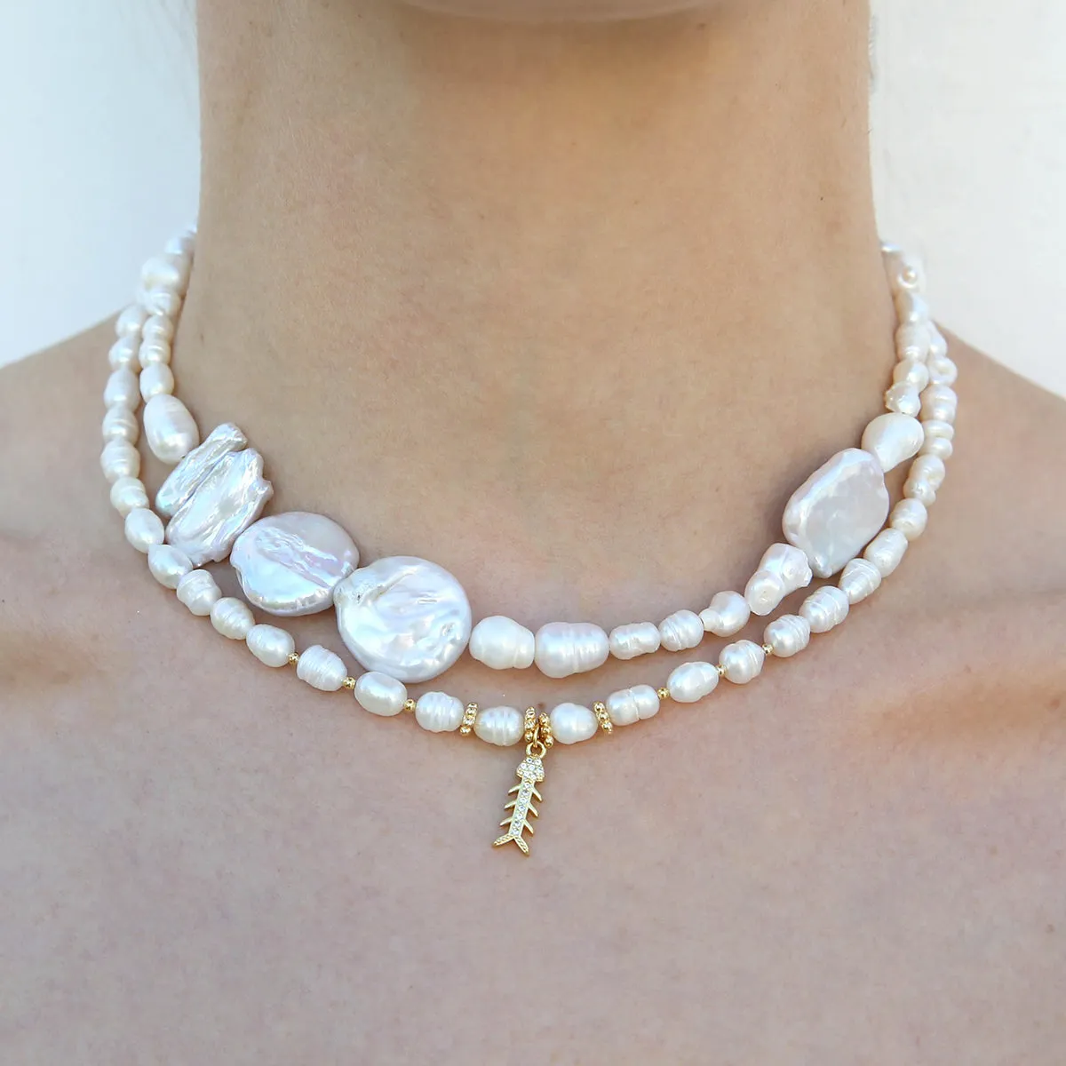 Keshi Pearl Necklace