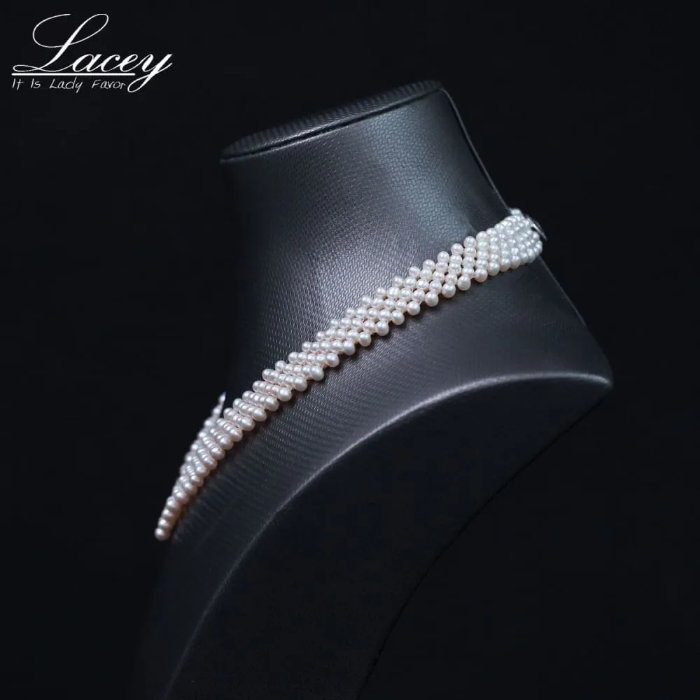 Lacey Fine Freshwater Pearl Choker Necklace