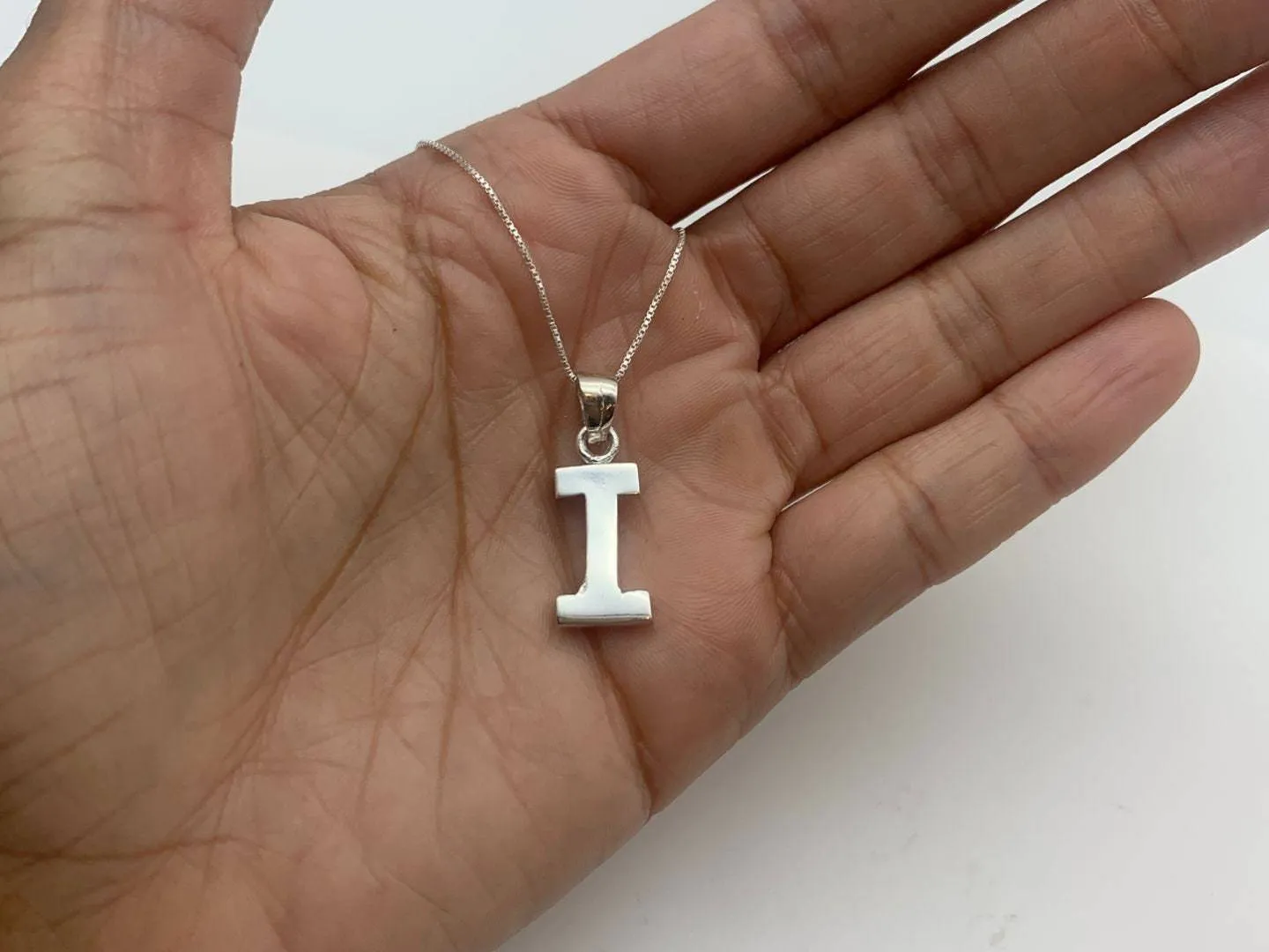 Letter I Pendant - Name Initial Pendant - Personalized Gift