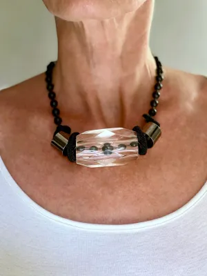 Long Barrel Crystal Choker