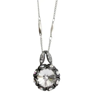 Mariana "On A Clear Day" Silver Plated Lovable Embellished Rivoli Pendant Crystal Necklace, 5070 001AB