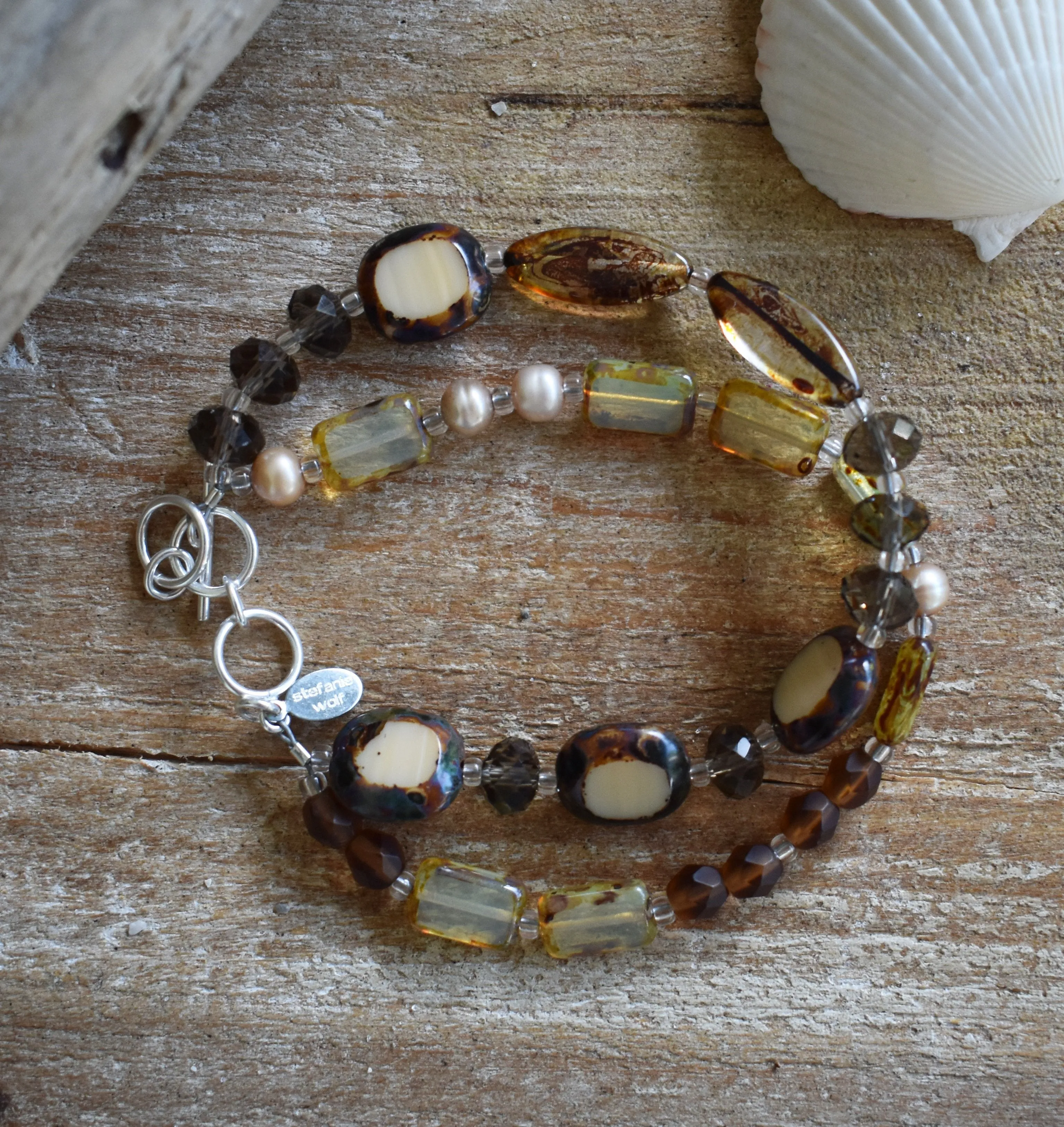 Natural Medley 2-Strand Bracelet