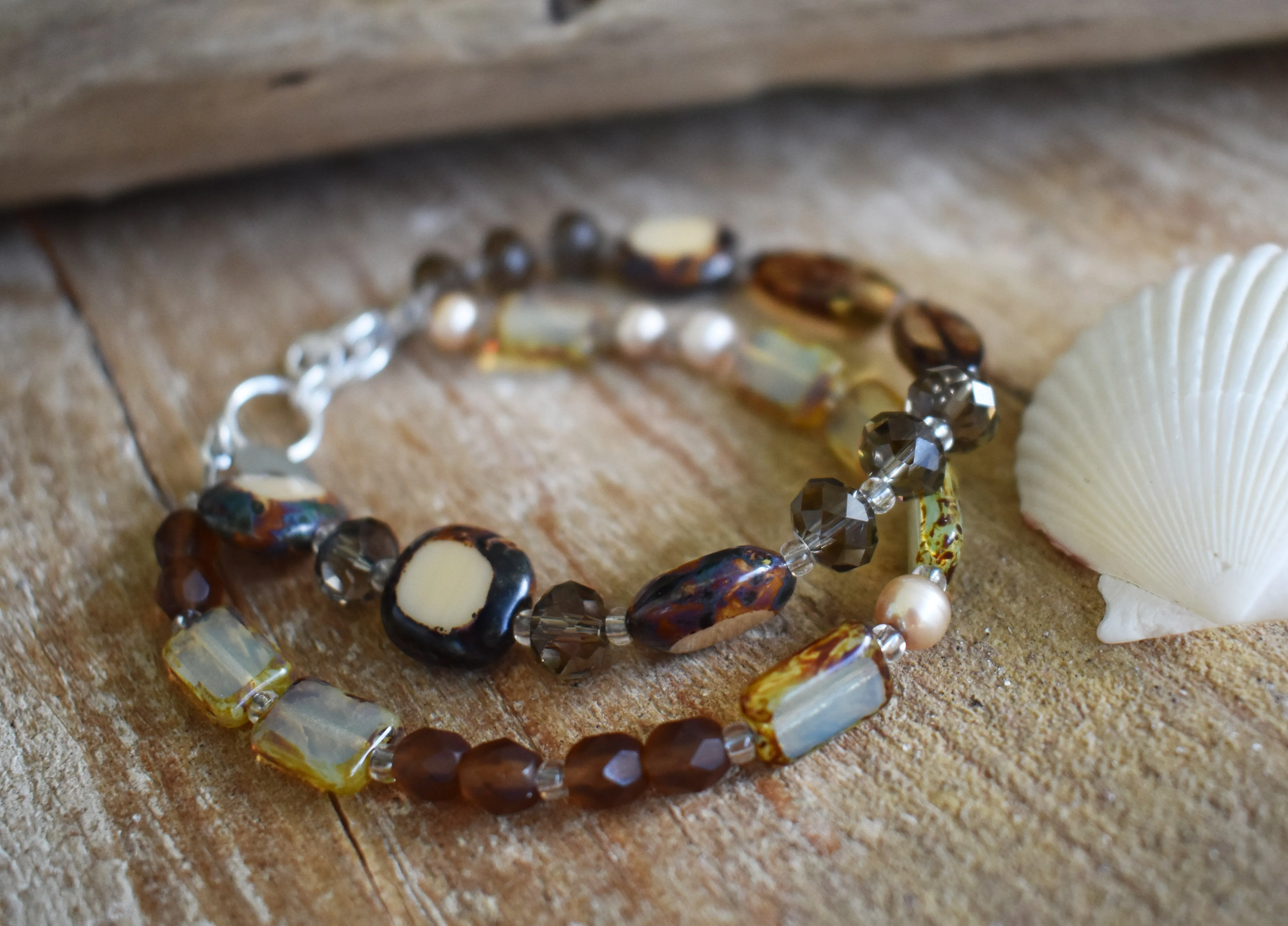 Natural Medley 2-Strand Bracelet