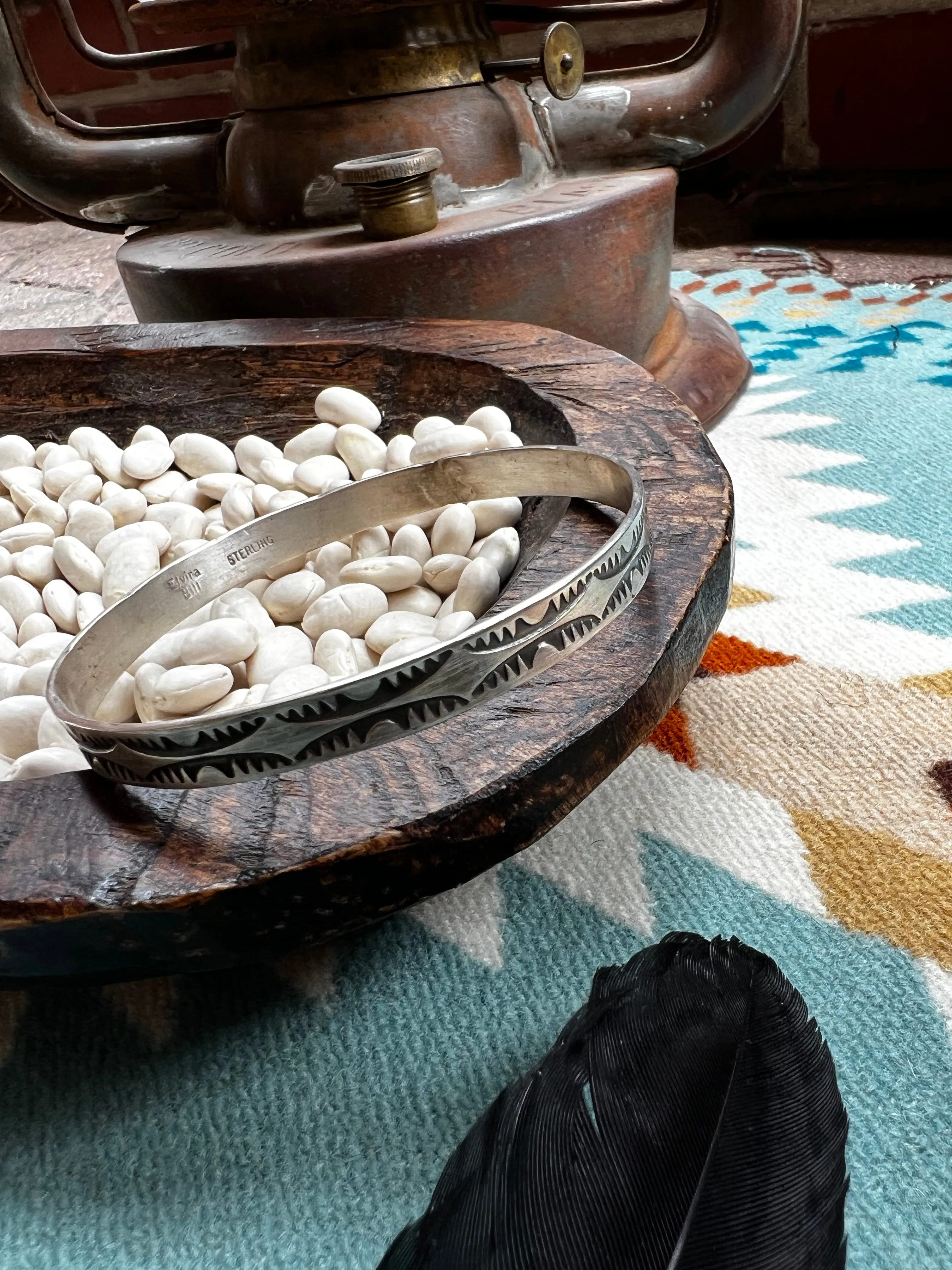 Navajo Sterling Silver Bangle