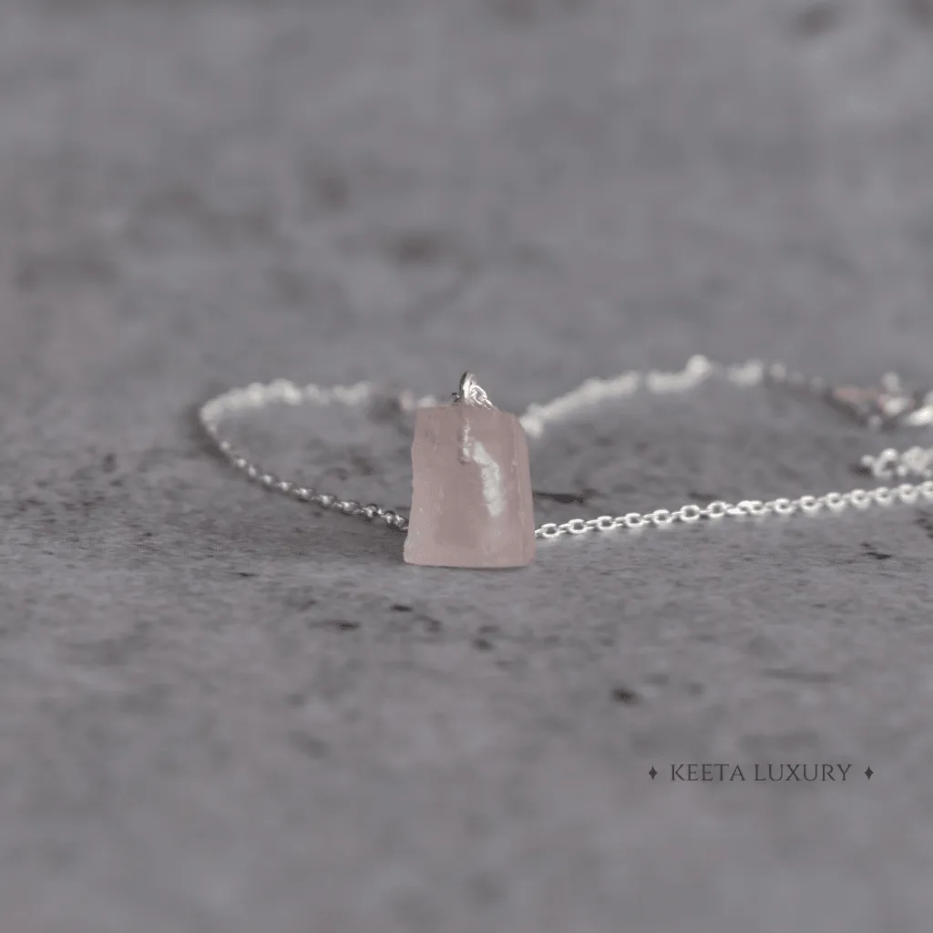 Organic Raw - Rose Quartz Necklace