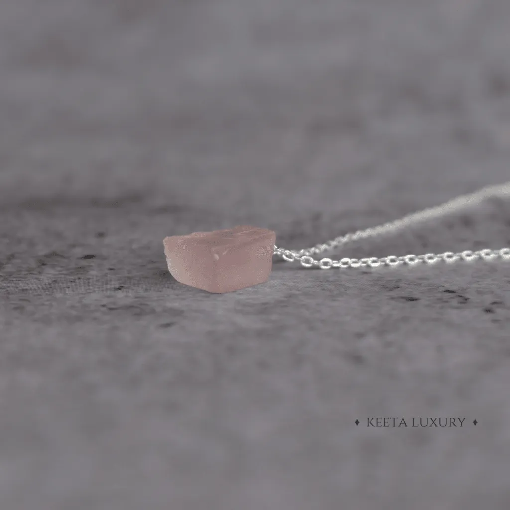 Organic Raw - Rose Quartz Necklace