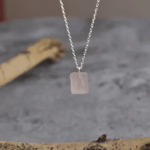 Organic Raw - Rose Quartz Necklace