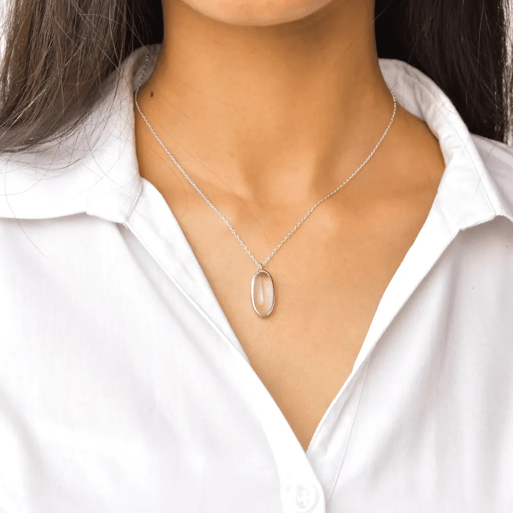 Oval Regency - Rose Quartz Necklace