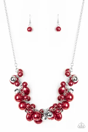 Paparazzi Battle Of The Bombshells - Red Necklace