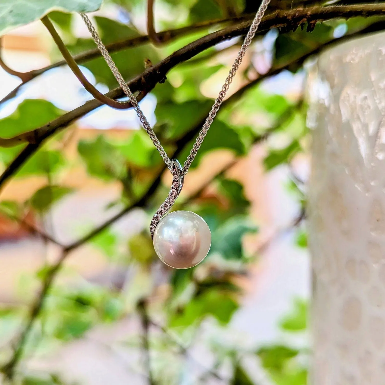 Pearl and Diamond Necklace