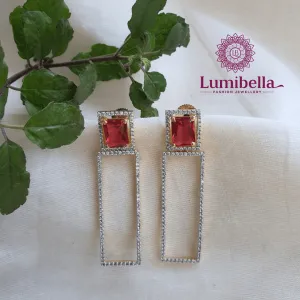 Rectangle Western Earrings