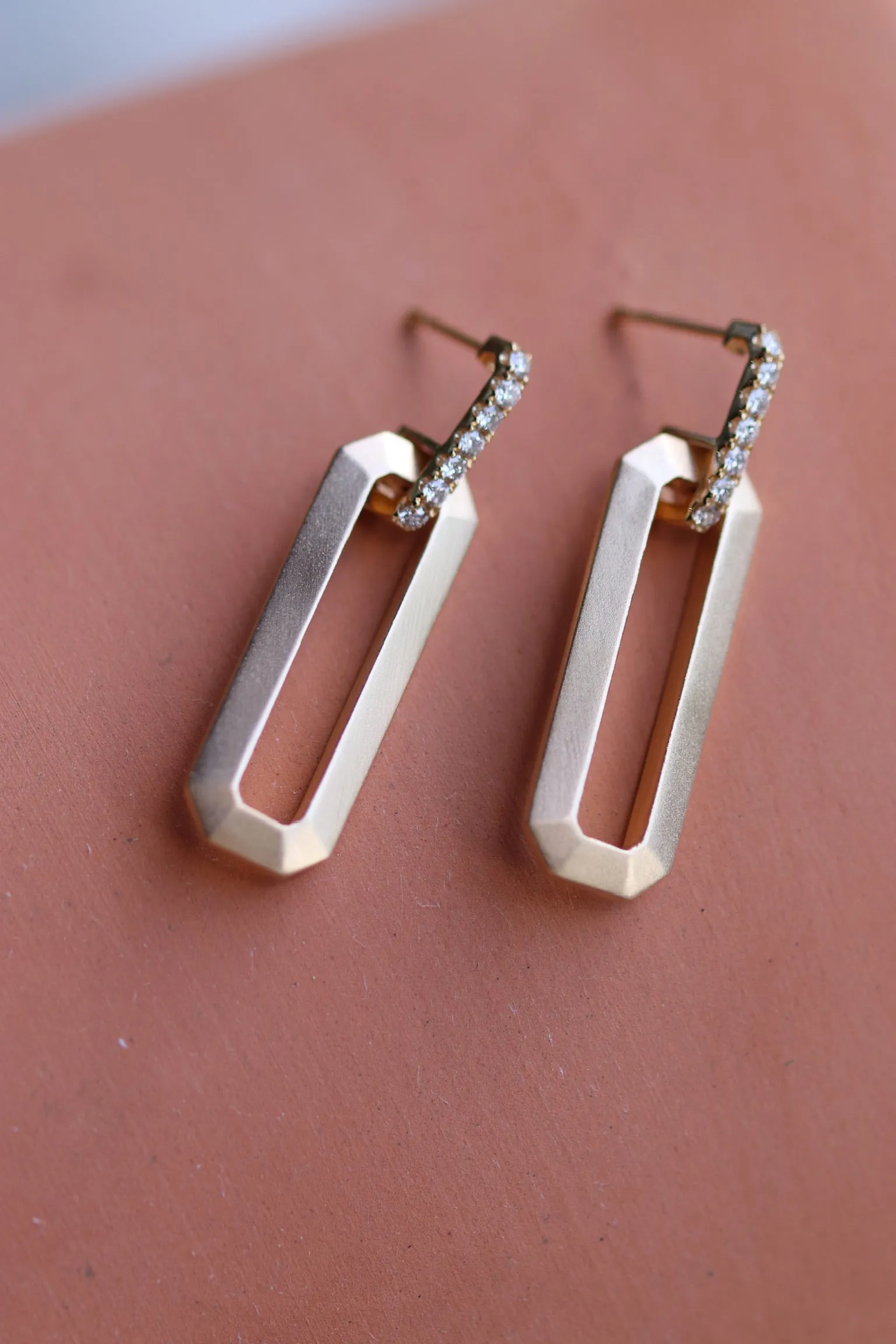 Rectangular Drop Earrings