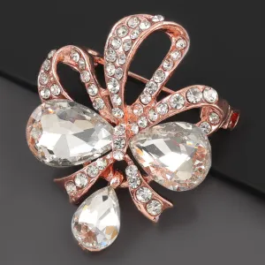 Rose Gold Drop Brooch BR-915