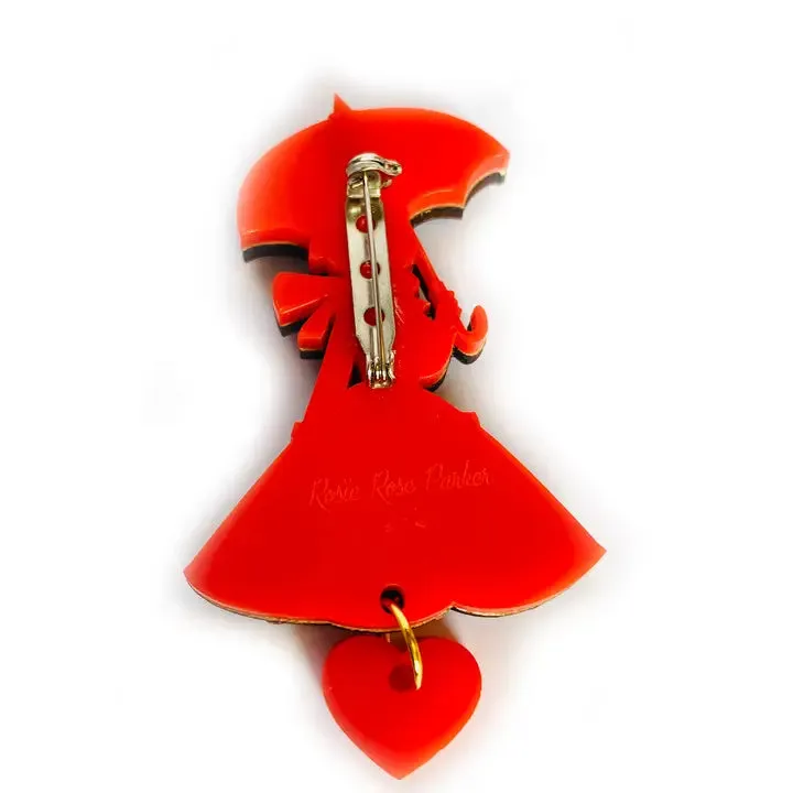 Rosie Rose Parker : Raining in Paris Brooch