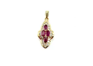 Ruby and Diamond Pendant