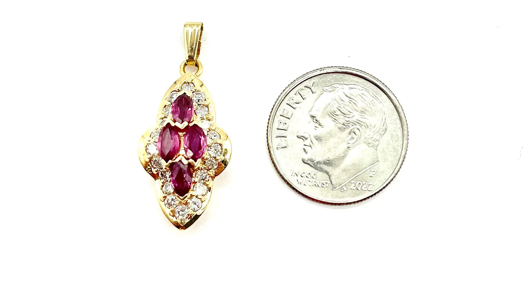 Ruby and Diamond Pendant