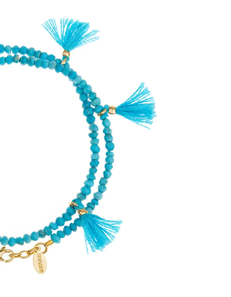 Shashi Laila Gemstone Bracelet in Turquoise