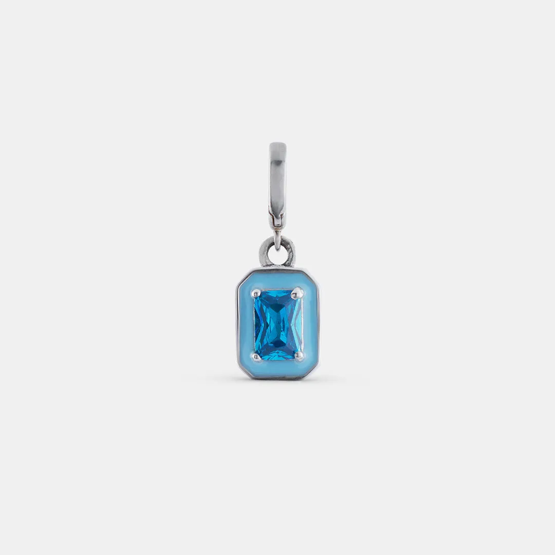 Silver Blue Blush Pendant