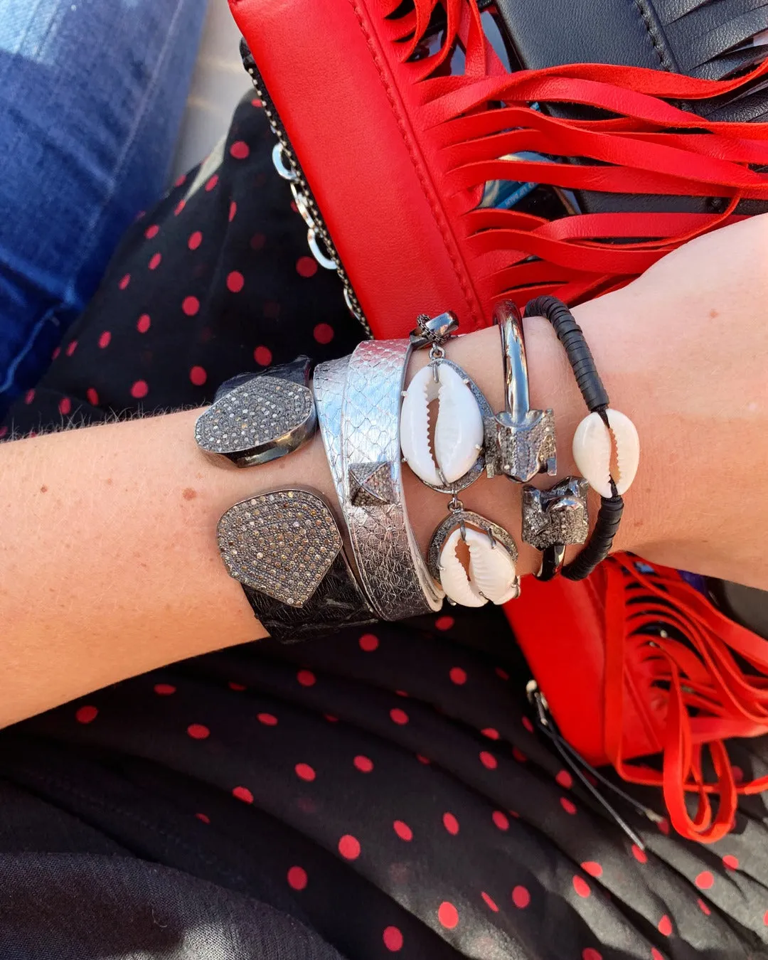 Silver Double Wrap Bracelet