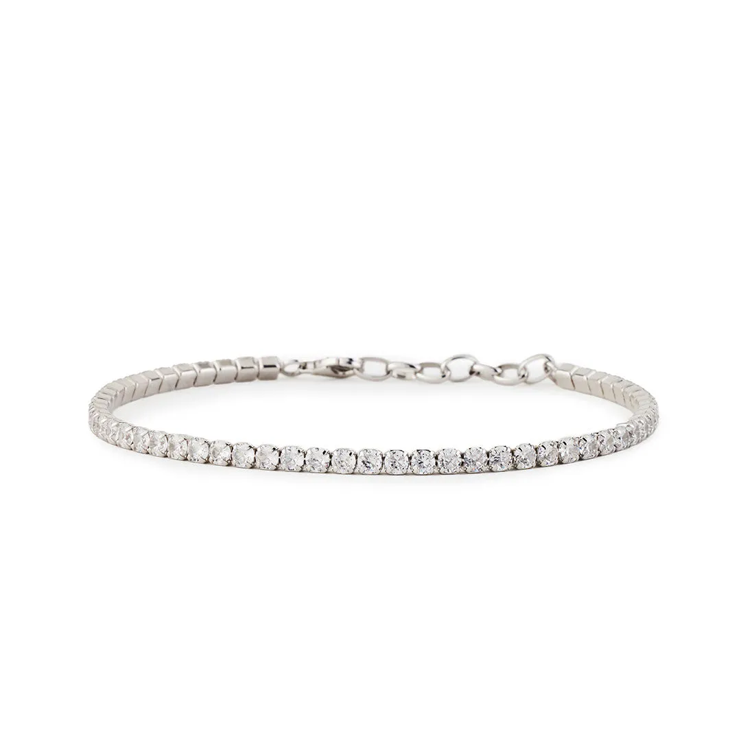 Silver Tennis Chain Bracelet