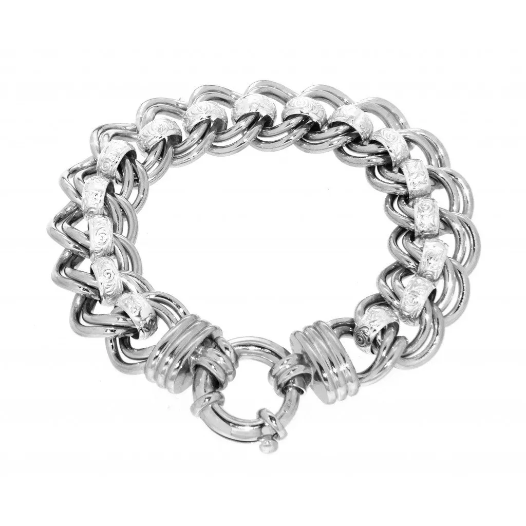 S/S Double Roller Bracelet