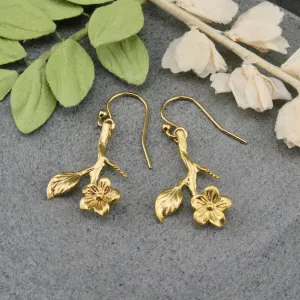 Stemmed Flower Earrings