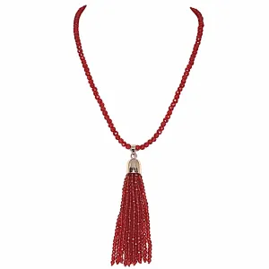 Tassel - Translucent Red Crystal