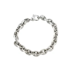 Textured Rolo Cable Chain Bracelet