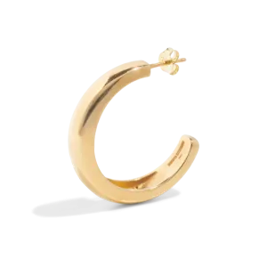 THE HARPER HOOP LARGE - 18k gold plated