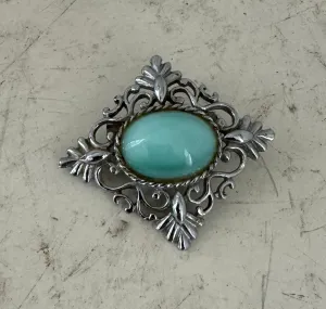 Turquoise Color Brooch