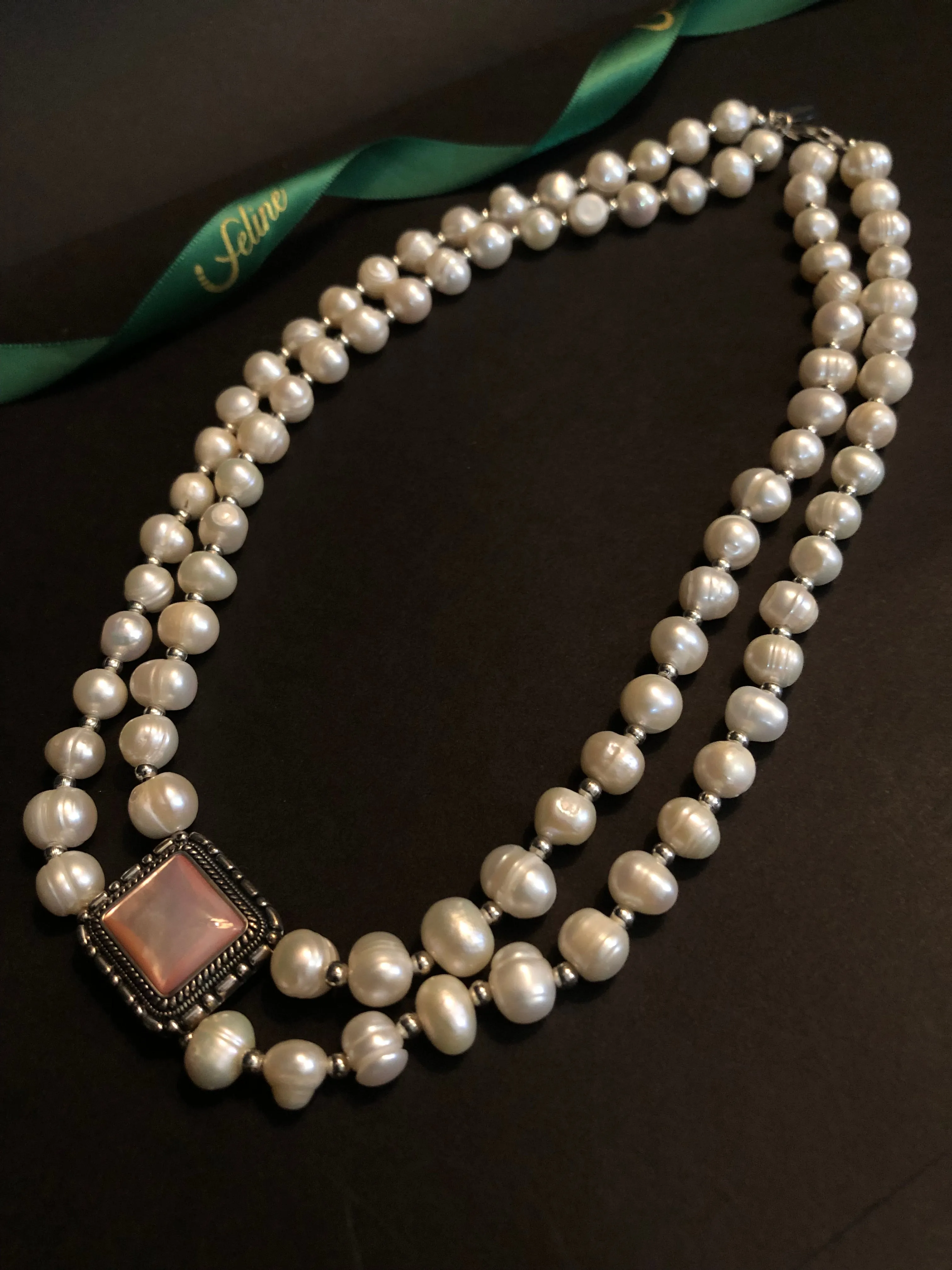 Vita Fresh Water Pearl 2 Strands Necklace