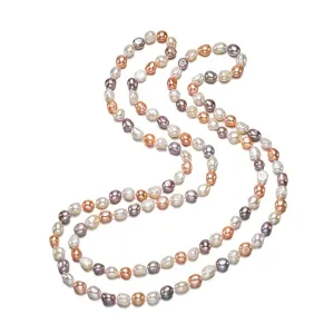 Women's Multicolour Baroque Freshwater Pearl Necklace 160cm Long