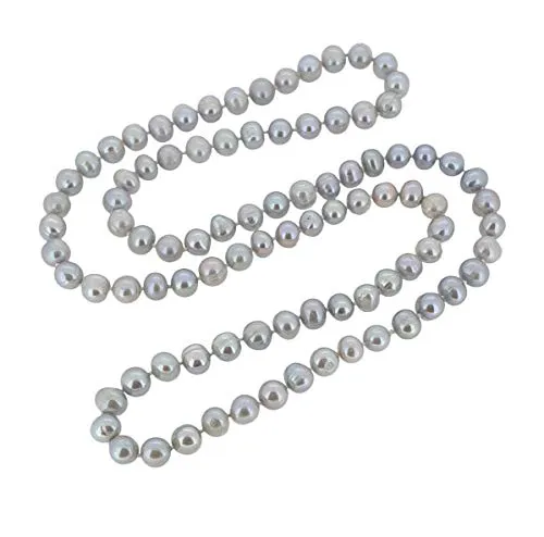 Women's Pearl Necklace Sweater Chain 8-9mm Freshwater 75cm Long